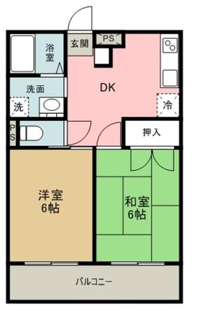 マンション関田の物件間取画像